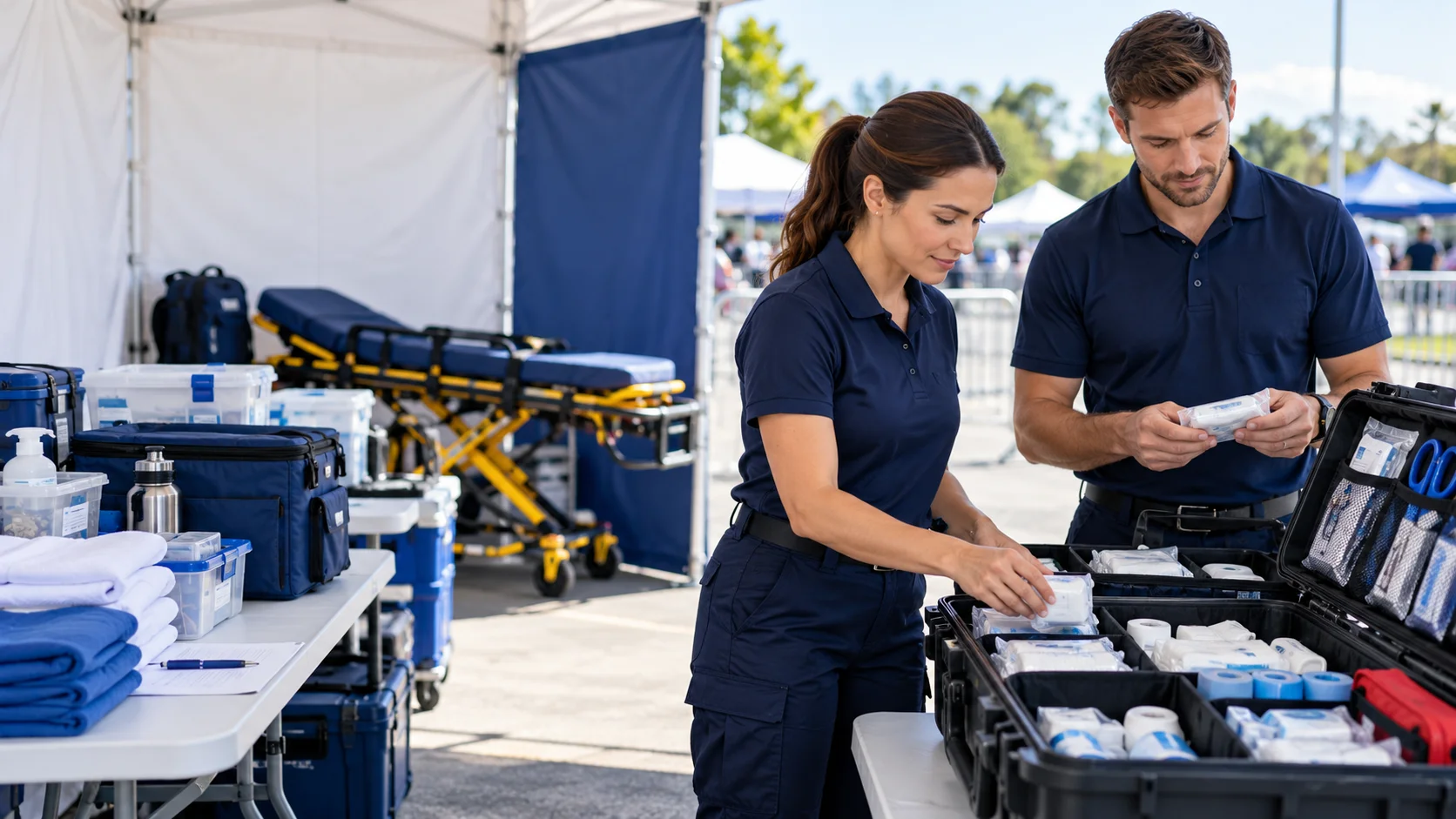 Illustrative scene: medical coordination